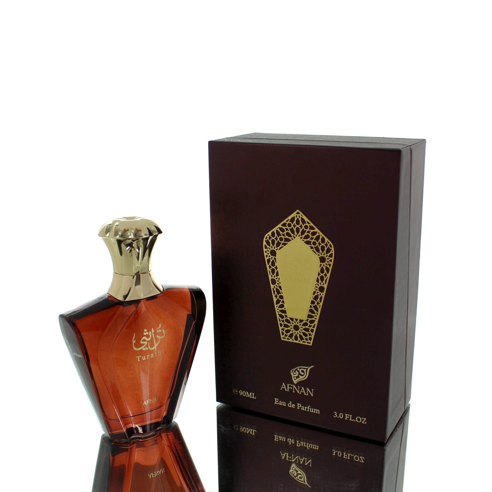 Afnan Turathi Brown Eau de Parfum (EDP) for Men, 90ml - Boxed