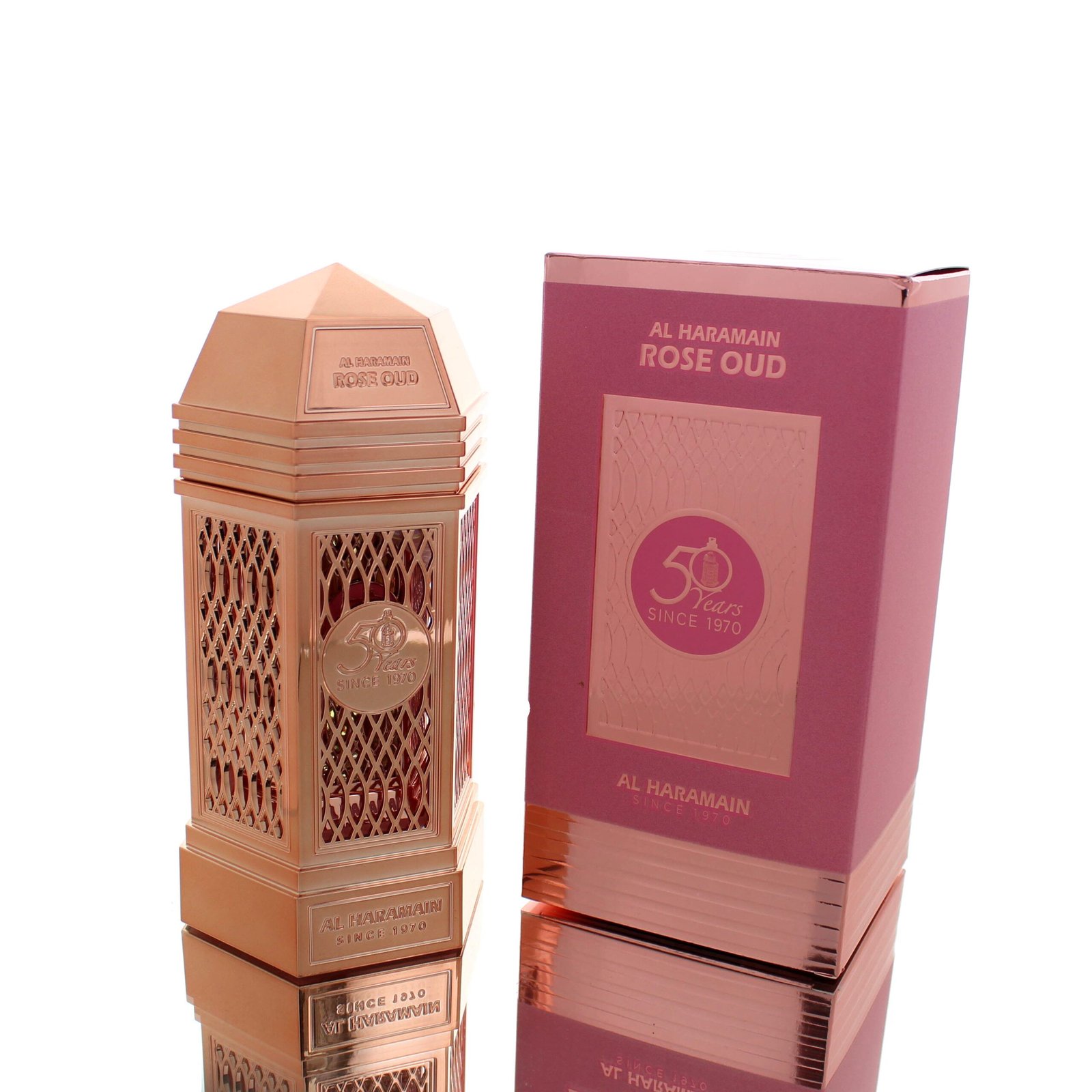 Al Haramain Rose Oud Eau de Parfum (EDP) for Men, 75ml - Boxed