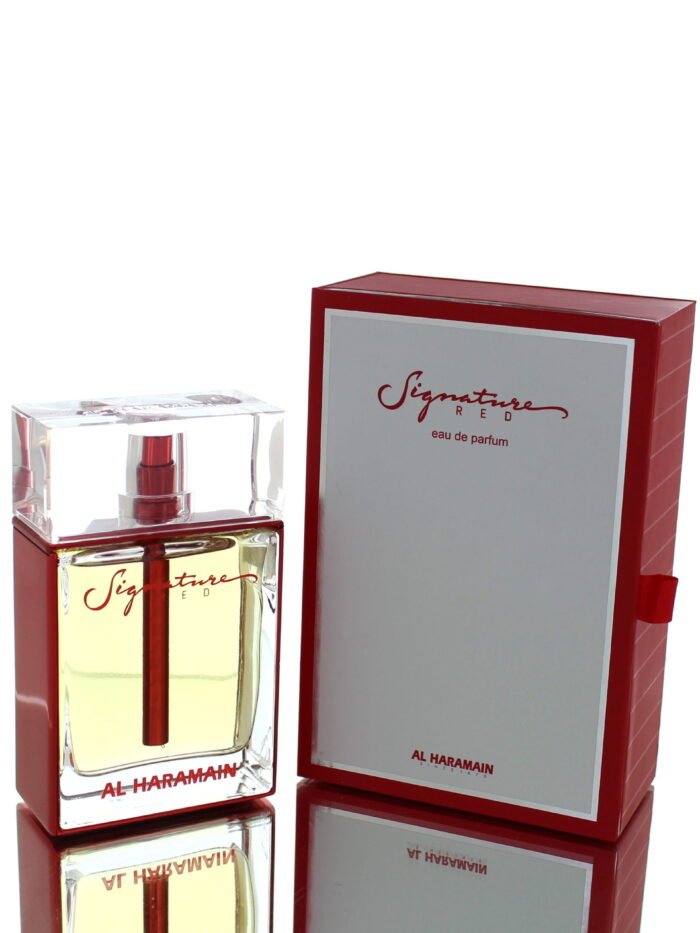 Al Haramain Signature Red Canada perfume bottle