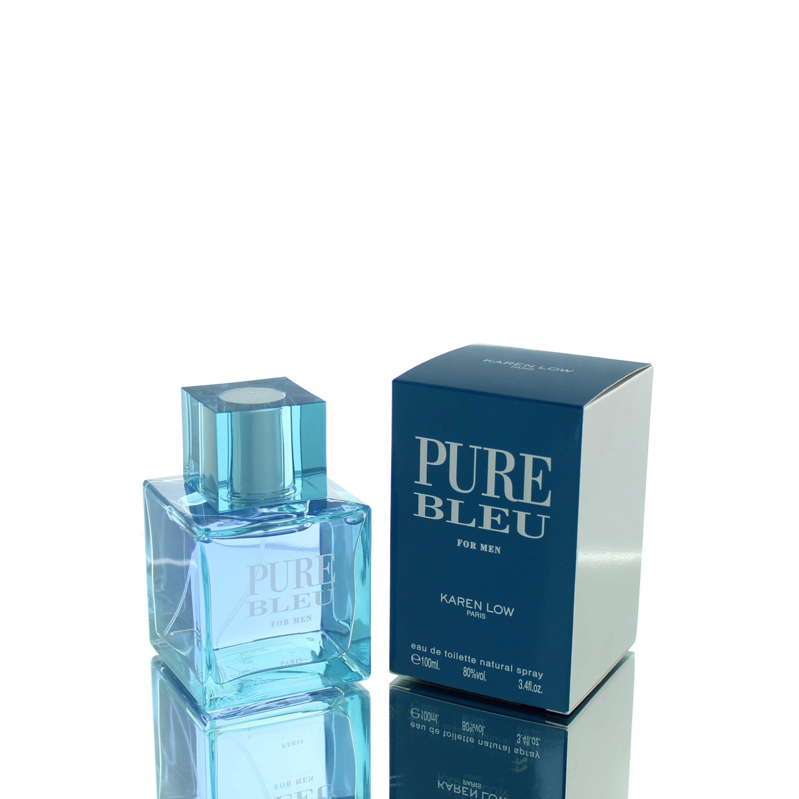 Karen Low Pure Bleu Eau de Parfum (EDP) for Men, 100ml - Boxed