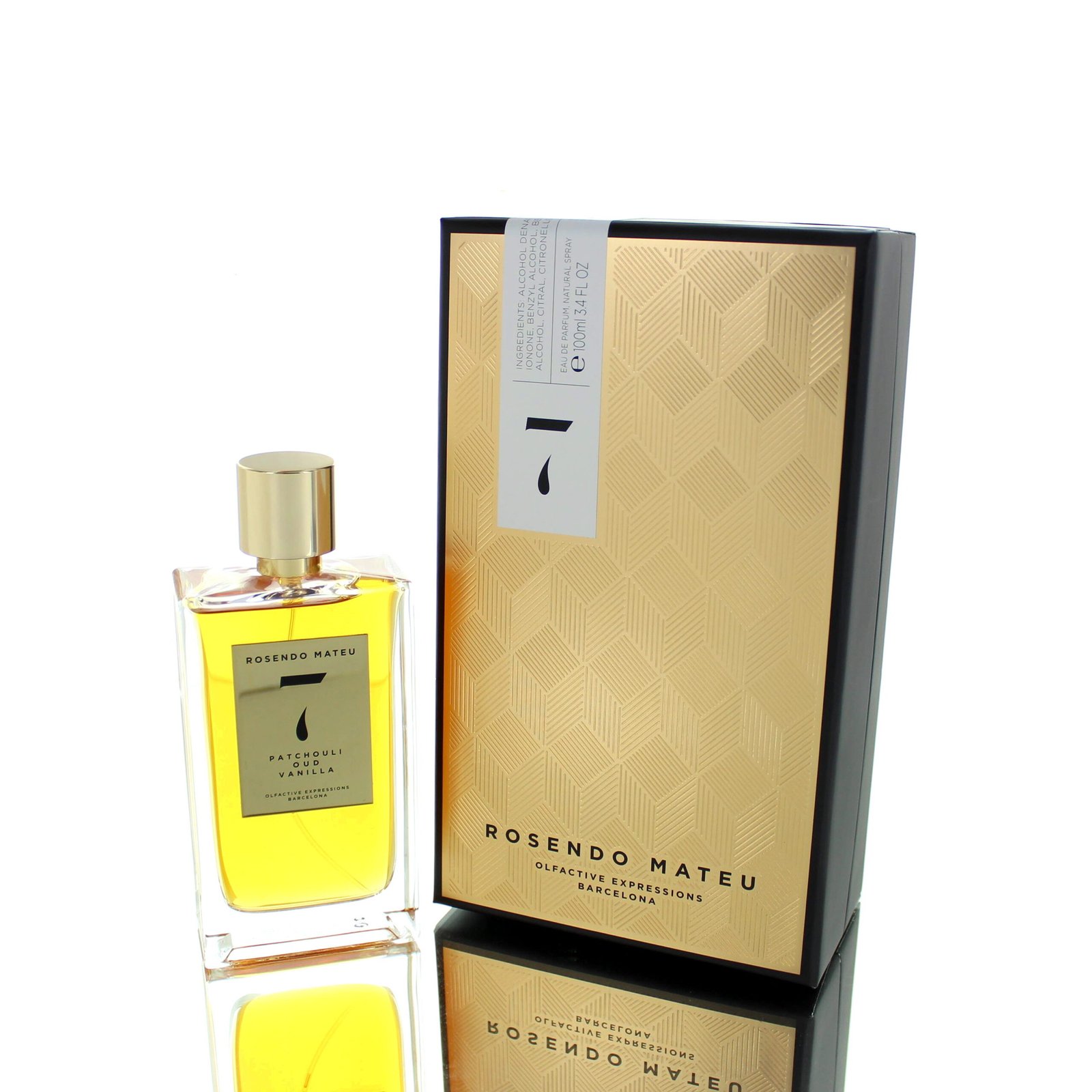 Rosendo Mateu No 7 Patchouli Oud Vanilla Eau de Parfum (EDP) for Men, 100ml - Boxed
