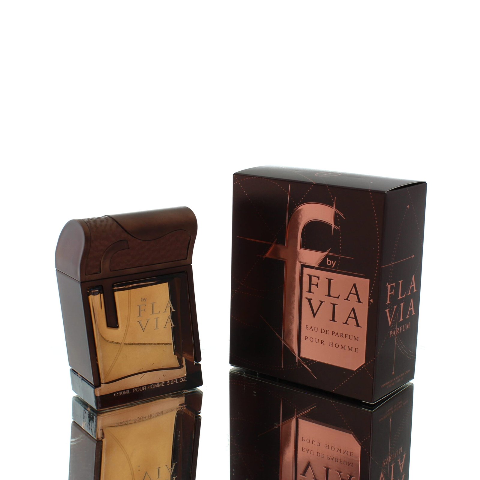 Flavia F Brown Eau de Parfum (EDP) for Men, 100ml - Boxed