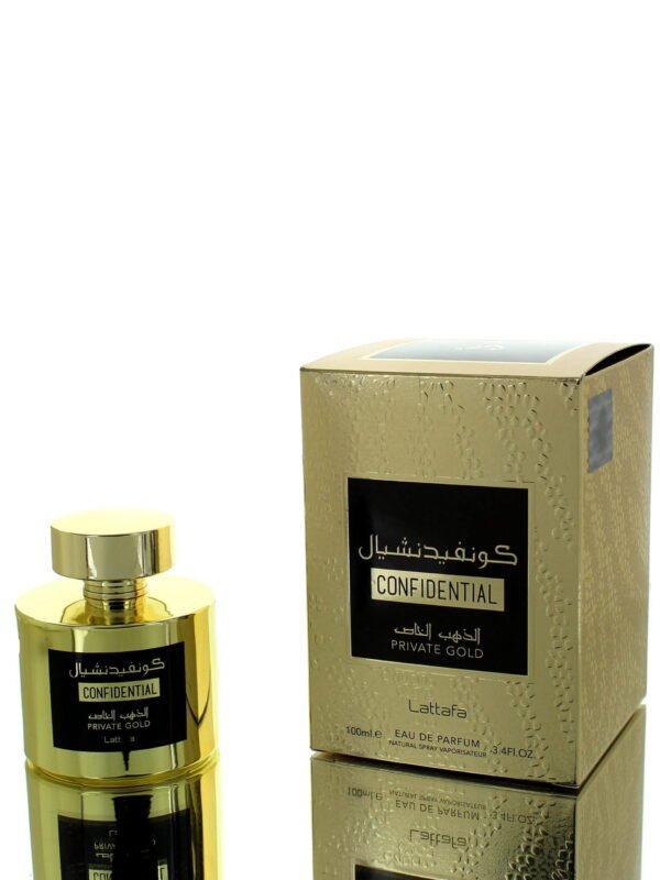 Lattafa Confidential Private Gold Eau de Parfum (EDP), 100ml - Boxed