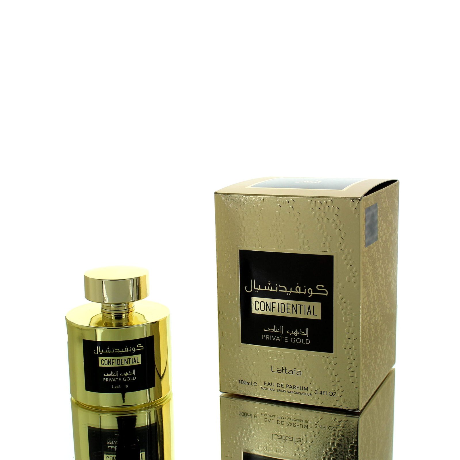 Lattafa Confidential Private Gold Eau de Parfum (EDP), 100ml - Boxed