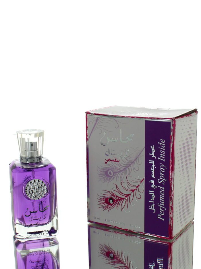 Lattafa Mahasin Crystal Violet (with Deo) EDP W 100ml Boxed