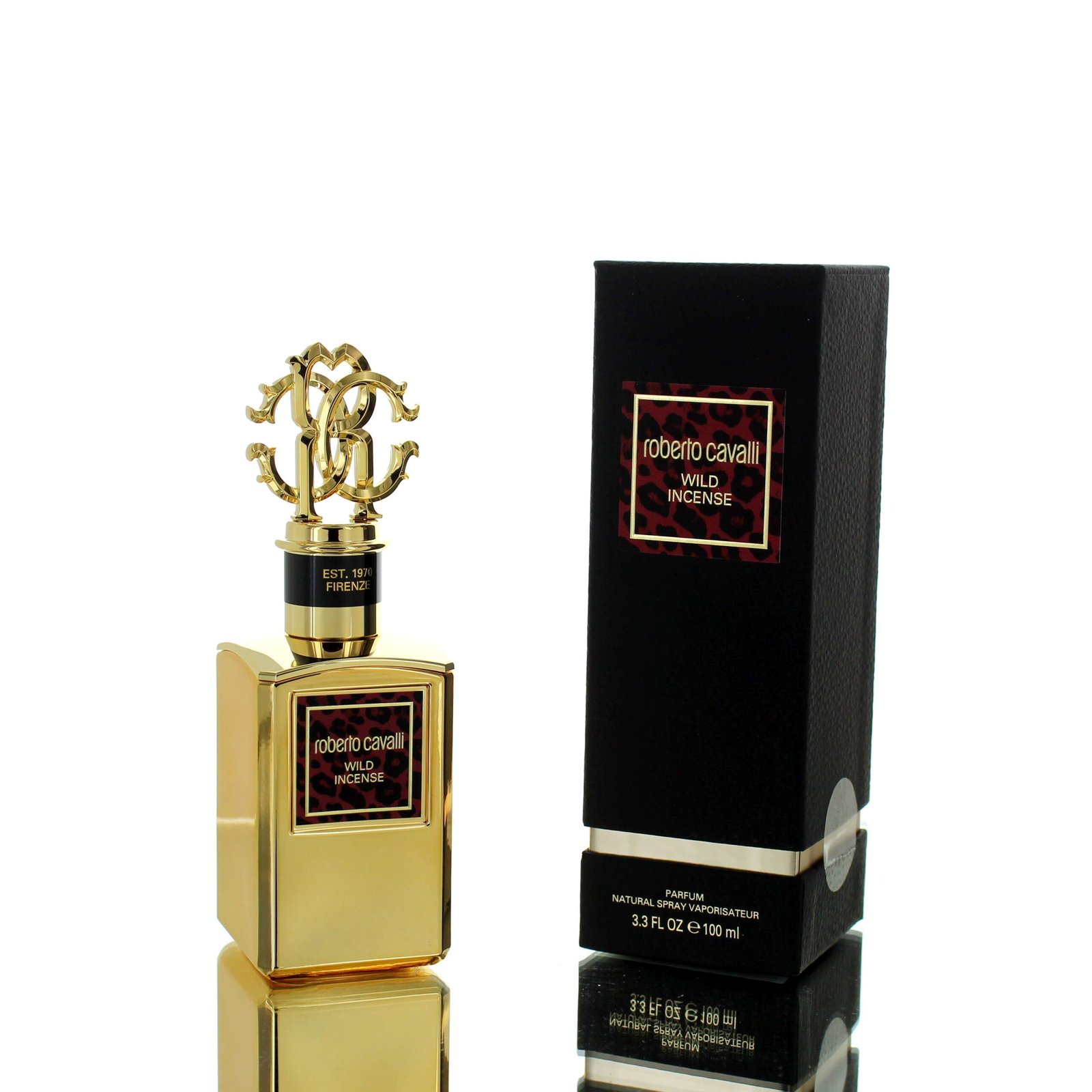 Roberto Cavalli Wild Incense Parfum for Men, 100ml - Boxed