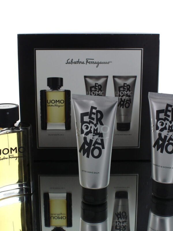 Set – Salvatore Ferragamo UOMO M 100ml Gift Set (with cosmetic bag)