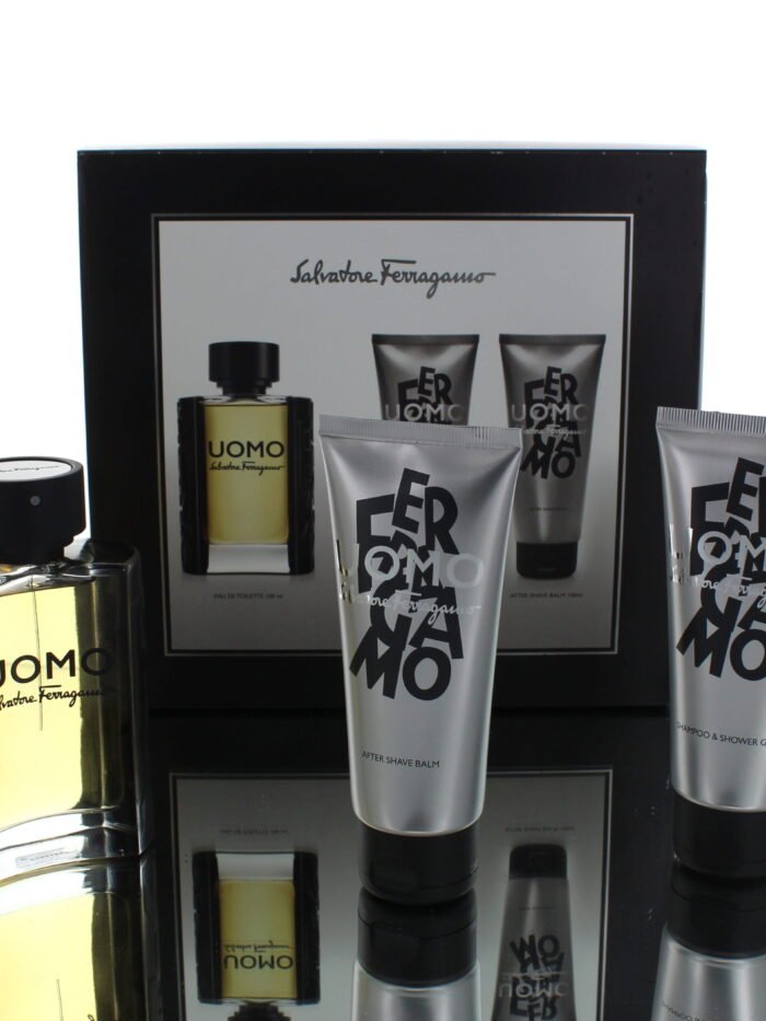 Set – Salvatore Ferragamo UOMO M 100ml Gift Set (with cosmetic bag)